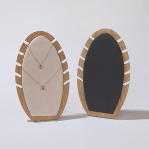 Custom Simple Bamboo Suede Necklace <b>Jewelry</b> Bracelet Display Stand <b>Jewelry</b> Cabinet <b>Jewelry</b> Box Display Stand - Product Image 6
