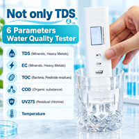 Testeur de qualité de l'eau Linshang LS310 6 en 1 pour la mesure du DCO, du TCO, du TDS, de l'EC, de l'UV275 et de la température