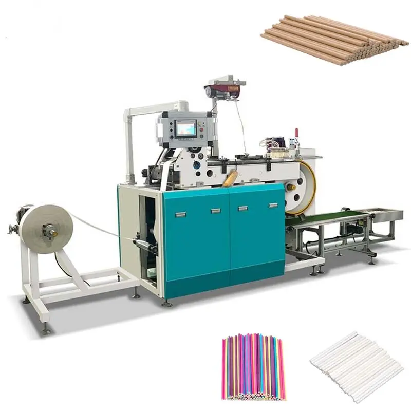 Máquina automática de fabricación de palitos de papel de paja de piruleta Unitedly 1000mm pcs/Min de bajo costo