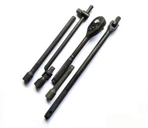 YJ 24-Mảnh Chất Lượng Cao 1/2 Điều Khiển Phổ Doanh Ổ Cắm Tác Động Thép Carbon Cứng Trường Hợp Tay <span class=keywords><strong>Flex</strong></span> Xử Lý Xe Công Cụ Màu Đen - Product Image 3