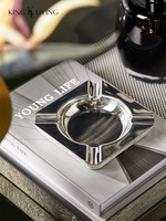 Accessoires d'intérieur de luxe personnalisés, cendrier à fumer en cuir, cendrier à cigares moderne pour la décoration