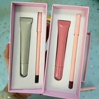 Kit de gloss à lèvres repulpant 3-en-1 en gros avec tube tonal et boîte, étiquette privée, couleurs variées et enrichi en peptides