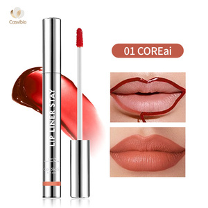 Exclusivo brillo de labios Peel-Off superventas impermeable terciopelo mate fácil de aplicar forma de lápiz logotipo de marca personalizado ingrediente Mineral - Product Image 1