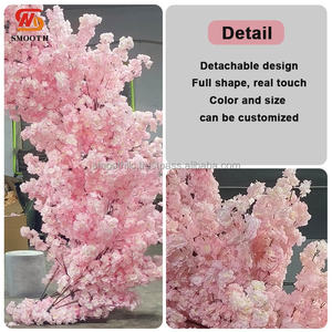 Arco Decorativo para Eventos al Aire Libre, de 7, 8 y 9 Pies de Altura, con Flores de Cerezo Rosadas para Bodas - Product Image 6