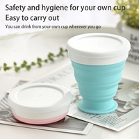 Vente chaude Bonbons Couleur Pliable Pet Bouteille D'eau Réutilisable Sans BPA Silicone Pliable Bouteilles D'eau pour Voyage