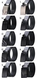 Cinturones de Cuero Sintético Resistentes para Hombre al por Mayor, con Hebilla Automática Personalizada, Color Negro, para Uso Casual y de Negocios - Product Image 6