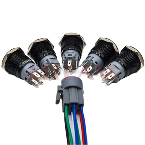 Cheap 16mm 19mm 22mm Ring LED Latching <b>Momentary</b> Stainless Steel 1NO1NC 12V 24V <b>Push</b> <b>Button</b> <b>Switch</b> Waterproof IP65 - Product Image 1
