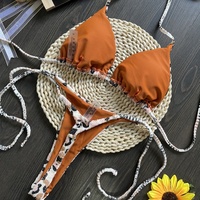 Nieuw ontwerp sexy dames fruitprint spandex/nylon bikini 2-delige badpak set niet-toxische strandkleding bikiniset