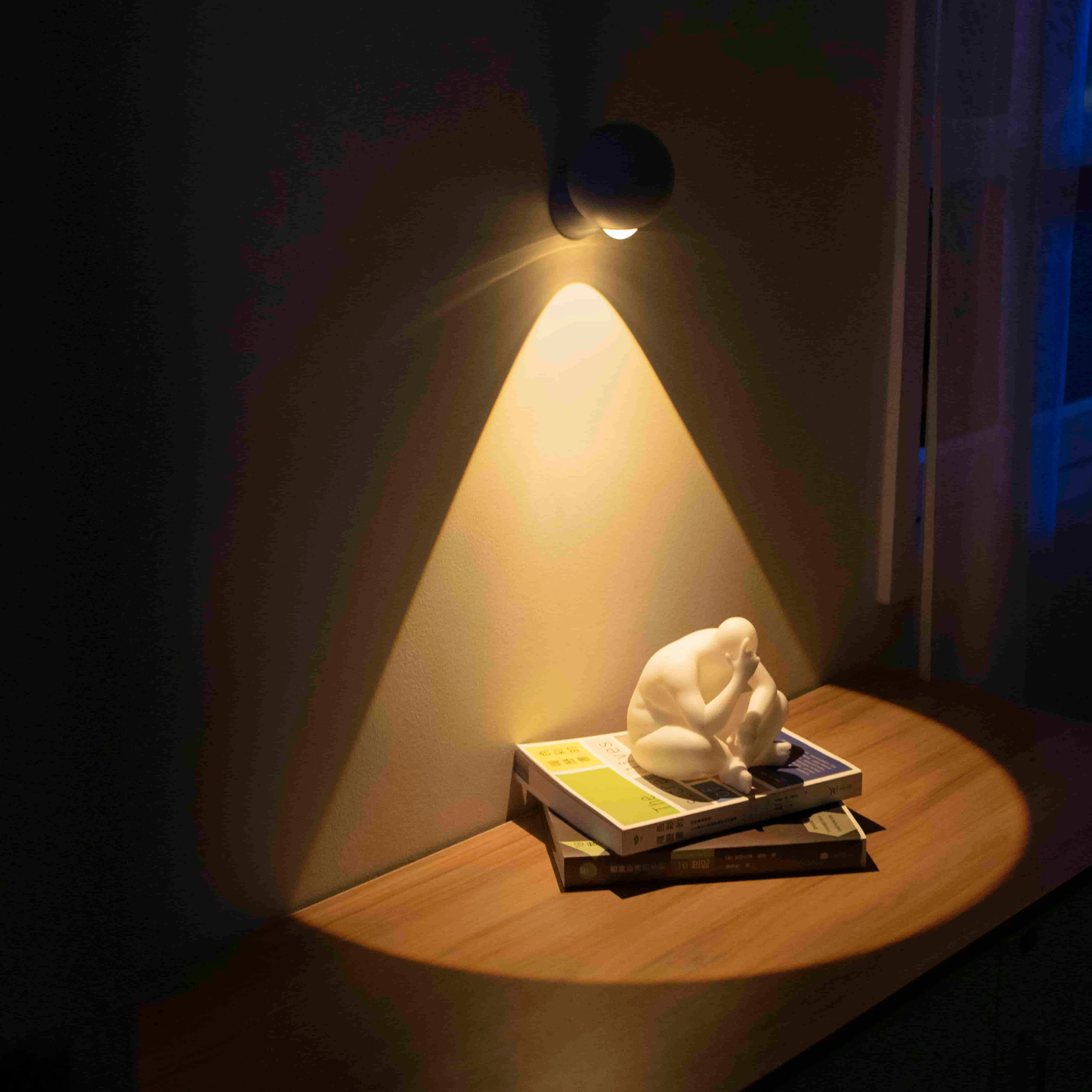 Wireless Wall Light White Noise Sleep Device Rechargeable Lamp Bedside Flashlight With Magnetic Base LED Night Light