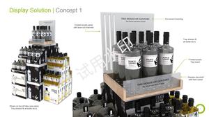 Supermarket Full Stackable Pallet <strong>Wine</strong> Bottle Supermarket Cardboard <strong>Case</strong> Stacker Beverage <strong>Display</strong> Rack for Energy Drink - Product Image 2