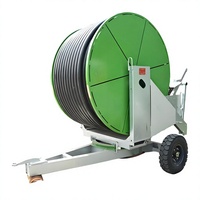 Daringfish IOT - Sistema de Riego por Aspersión con Bomba Motorizada y Carrete de Manguera Metálico, Garantía, Máquina de Riego Automática Eficiente para Granjas