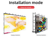 500x500mm 500x1000mm serrure rapide en aluminium moulé sous pression armoire Led vidéo mur intérieur extérieur P3.91 publicité écran Led