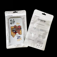 Étui de téléphone en plastique personnalisé sac zip-lock pochette étanche refermable avec logo pour accessoires mobiles