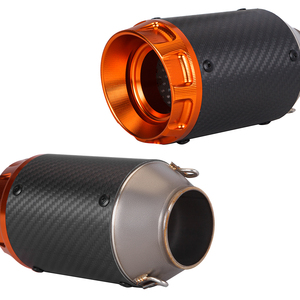 Pot d'échappement universel modifié 51 mm en fibre de carbone pour moto Z900 Z1000 Ninja400 CBR500 R6 <span class=keywords><strong>MT09</strong></span> R7 - Product Image 5