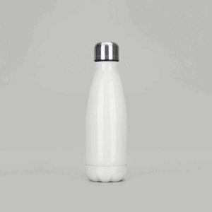 Stainless Steel Vacuum Insulated Modern Minimalist Design Travel Water <b>Bottle</b> Leak-Proof Eco-Friendly White and Silver - Product Image 3