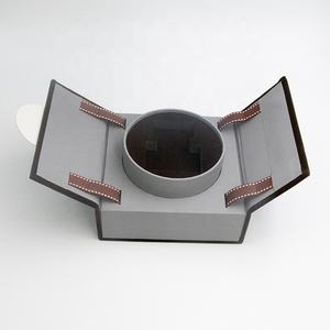 双壁香水黑色玻璃瓶盒高端印花礼品包装麂皮花式纸香水盒 - Product Image 3