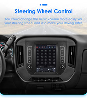 CARUPEZ 9.7 pouces Android voiture stéréo GPS Vertical Tesla Style Navigation Chevrolet Silverado/GMC/Sierra 2014-2016 8 cœurs DSP 7862S