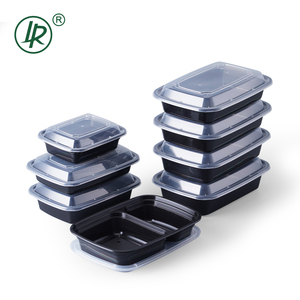 Nhà Máy vận chuyển lò vi sóng an toàn chặt chẽ con dấu bữa ăn chuẩn bị container Takeaway hộp trong suốt nắp thực phẩm nhựa đen bao bì thực phẩm - Product Image 6