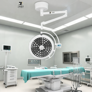 Luce chirurgica senza ombra a LED con testa rotonda a parete da soffitto Mobile Power da visita odontoiatrica da ospedale luce senza ombra - Product Image 1