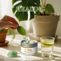 Velas perfumadas con fragancia de estaño a granel de cera de soja de nuevo diseño moderno al por mayor en tarros estéticos para la decoración de la casa