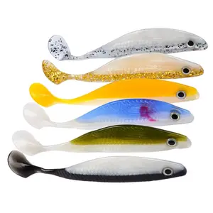 Señuelo de pesca suave de silicona Artificial, 13,5 cm, 14g, cebo blando de plástico