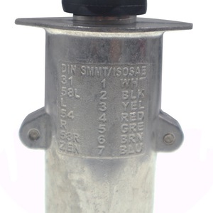 Trailer <b>Plug</b> 7 Pin Metal Zinc Alloy Connector For 24V Taillight Signal N Type - Product Image 2