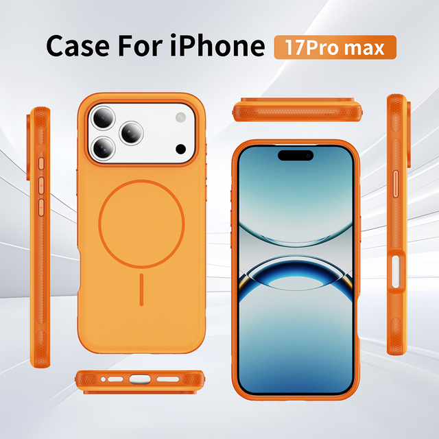 TPU PC Phone Case Magnetic Wireless Charging Shockproof Cover for iPhone 14-17 OEM ODM Manufacturer China