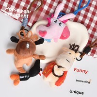 Mascota del Año del Caballo para Muñeca, Pequeño Colgante Llavero, Juguete de Año Nuevo 2026, Figura de Peluche, Regalo para Niños de 5-7 Años, Guangzhou