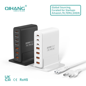 Stazione di Ricarica Toocki 140W GaN con 2 Porte PD 5V/3A USB, Caricatore da Scrivania Multifunzionale con Cavo e Spina UK US EU KR - Product Image 1
