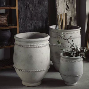 กระถางดอกไม้และกระถางปลูกต้นไม้สไตล์โมเดิร์น น้ำหนักเบา ทนทาน เป็นมิตรกับสิ่งแวดล้อม ทำจากไฟเบอร์ซีเมนต์ แบบแขวนและแบบตั้งพื้น มีรูระบายน้ำ - Product Image 1