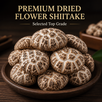 Jamur Shiitake Kering Premium Grosir, Jamur Bunga Putih, Jamur Donko Kering Daging Tebal untuk Penggunaan Kuliner