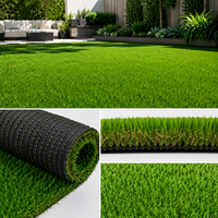 Gazon synthétique haute densité 30 mm, doux, écologique, résistant à l'eau, pour aménagement paysager, entrée d'hôtel, allée, tapis de gazon synthétique