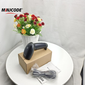 Minjcode mj2809 1D có dây cầm tay <span class=keywords><strong>Laser</strong></span> máy quét mã vạch Đầu đọc mã vạch cho siêu thị - Product Image 2