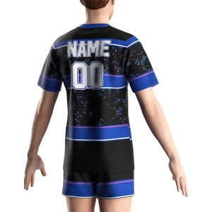 Impression de logo personnalisé, maillot de rugby en sublimation pour équipe d'entraînement, tout nouveau maillot de rugby néo-zélandais, ensemble de t-shirts et de pantalons de jogging pour hommes - Product Image 6