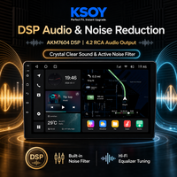 KSOY-TS18 Autoradio Android DVR Navigation Audio Voiture Android 6+128G Caméra 360 Double BT Écran Tactile Carplay Sans Fil Universel