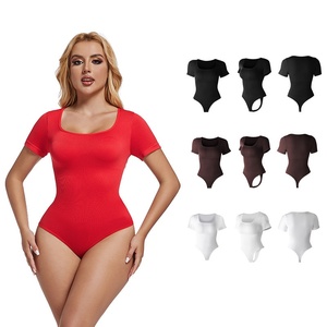 Dưới Lulu Tùy Chỉnh Hip Lift Liền Mạch Shapewear Phụ Nữ Đầy Đủ Cơ Thể Một Mảnh Đồ Lót Hàng Ngày Phong Cách Mỏng Corset Cổ Vuông Công Ty - Product Image 3