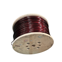 AWG kelas 130-240 derajat 5.5mm berenamel Solid kawat aluminium Toroidol Transformer kabel Winding Ply-Wood Spool kabel listrik