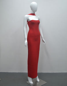 <span class=keywords><strong>Abbigliamento</strong></span> all'ingrosso abiti da donna <span class=keywords><strong>rosso</strong></span> Sexy Vestidos De Fiesta abito lungo abito da <span class=keywords><strong>sera</strong></span> a fascia - Product Image 5