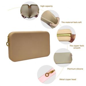 Closure <b>Mini</b> Wallet Fashionable Portable Silicone Waterproof Storage <b>Pouch</b> Coin Purse With Metal Zipper Head - Product Image 6