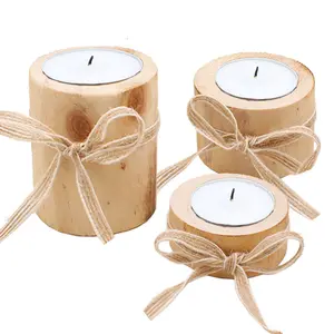 New products tealight holder factory price wedding decorative tea light wooden stand ceramic candle holder for home decor