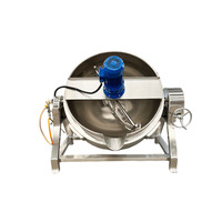 Marmite de Cuisson Industrielle en Acier Inoxydable 304 à Double Enveloppe, Grande Capacité, Chauffage Électrique à Vapeur pour la Transformation Alimentaire - Offre Spéciale