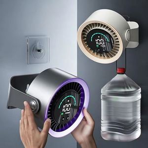 Factory Wholesale Low Price High Quality Fan Portable Mini Home Outdoor Multiangle LED Digitaldisplay Electric 100 Speed Cooling - Product Image 1