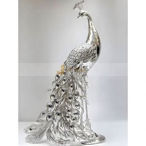 Esculturas de Acero Inoxidable de Diseño Art Deco Personalizadas ANW055 para Aniversarios y Proyectos de Paisajismo Elegante al Aire Libre Hechas a Mano - Product Image 1