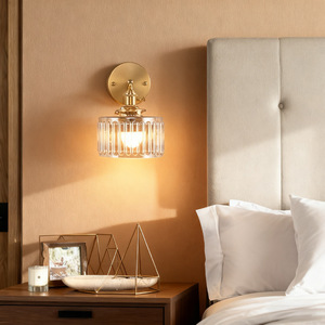 Rustic <b>Wall</b> Lamp Amber Glass Shade E14 Bronze Body Switch Control LED <b>Light</b> Source Bedroom Living Room <b>Bedside</b> Lighting - Product Image 3