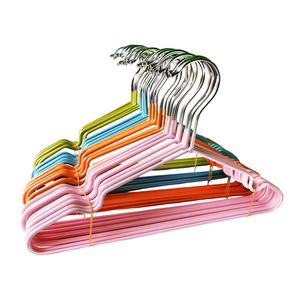 Pvc tráng kim loại bé móc áo cho giặt u-hình dạng khía logo trẻ em móc quần áo đầy màu sắc móc áo cho trẻ em - Product Image 6