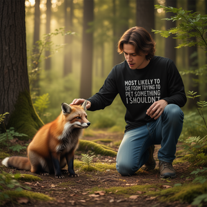 T-shirt à manches longues « Les plus en danger de mourir sont ceux qui caressent quelque chose qu'ils ne devraient pas » - Amour des animaux - Premium - Product Image 3