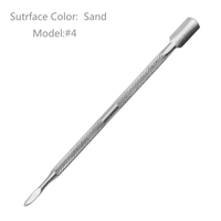 Pousse-cuticules pour nail art, en acier inoxydable, réutilisable, pour éliminer les peaux mortes, outils de manucure, pousse-doigts à double tête