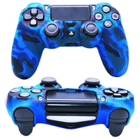 Coques en silicone camouflage pour PS4, coque de protection en silicone pour PS4, étui anti-poussière pour PS4
