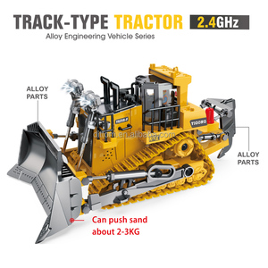 YIGONG BC1045 1:24 9CH RC aleación ingeniería cargador 2,4G tipo pista Tractor Bulldozing modelo Juguetes - Product Image 2