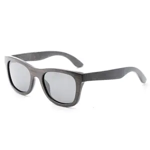 프로모션 여성 남성 안경 코팅 미러 UV 400 렌즈 대나무 나무 선글라스